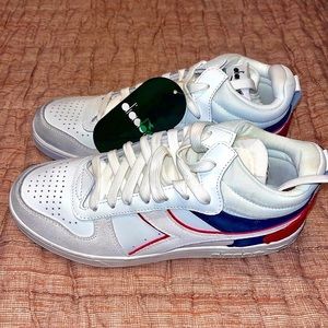 NWT Men’s Classic Diadora Smoky Dawn Blue/White Sneakers